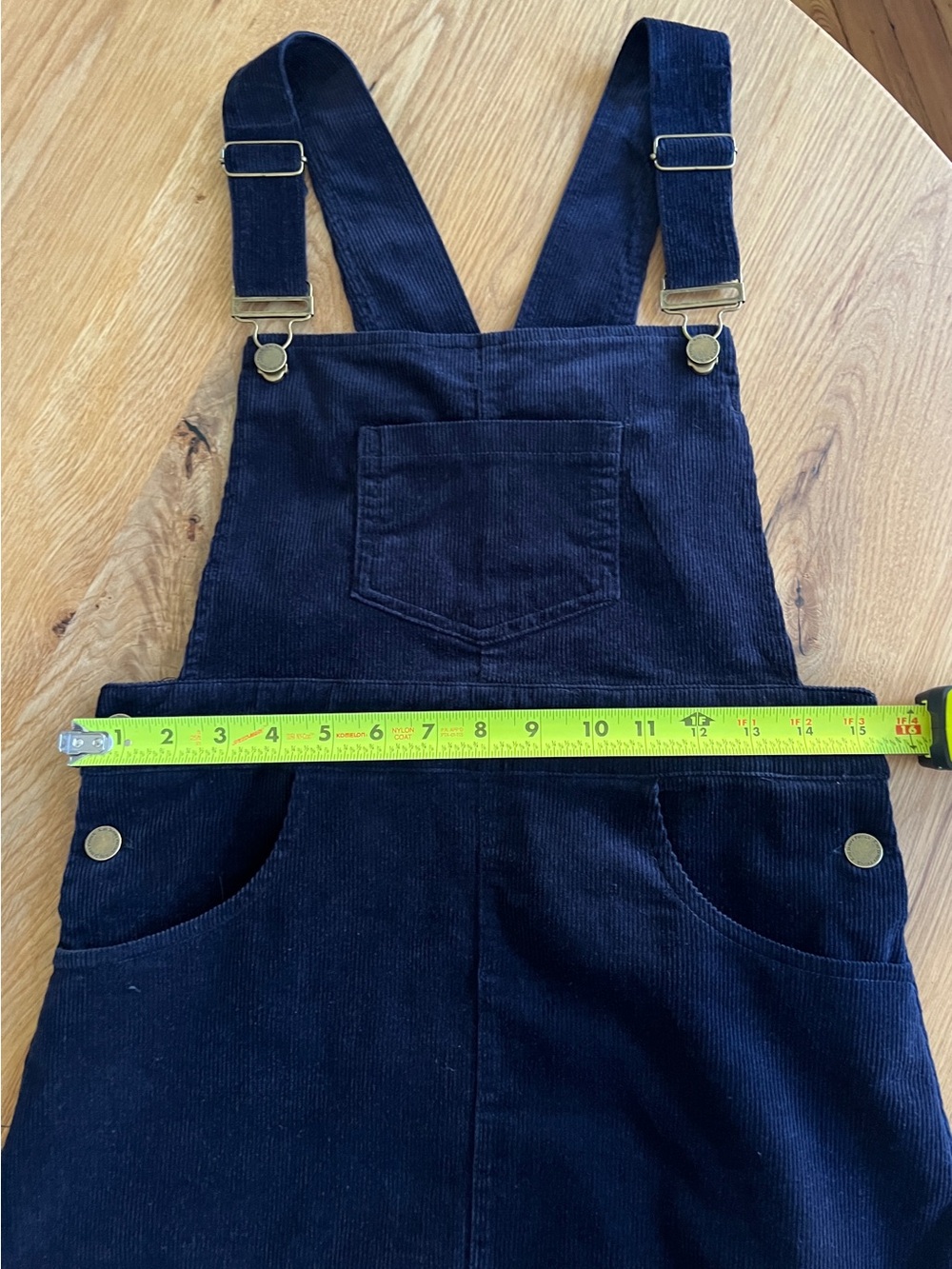 KIEL JAMES PATRICK CORDUROY OVERALLS JUMPER DRESS, SIZE S. - Picture 9 of 12